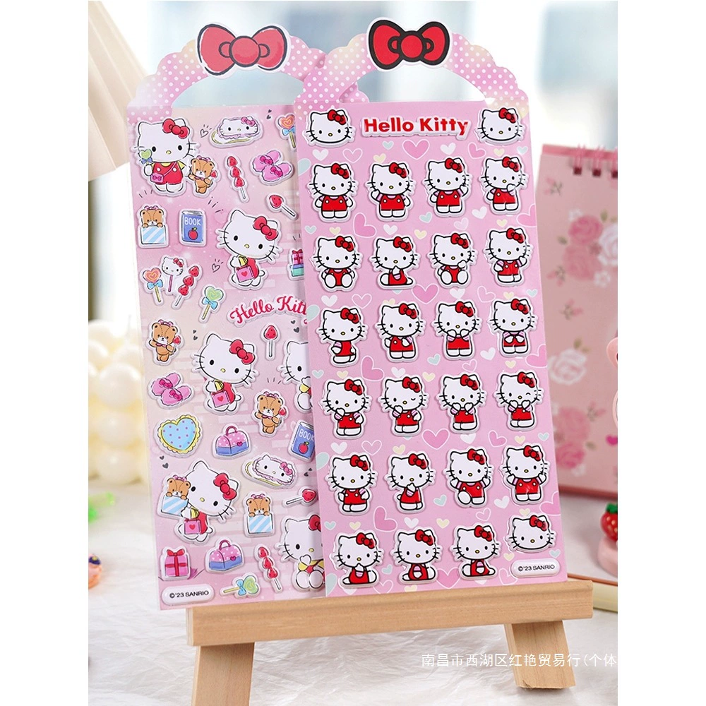Sanrio, Hello Kitty, hello kitty, children's waterproof three dimensional sticker, 3D, scheduler