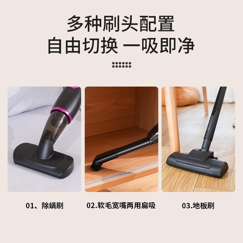 クロスボーダー大出力家庭用掃除機三合一車載無線充電手持ちでダニを吸い取ってほこりを吸い取ります。|undefined