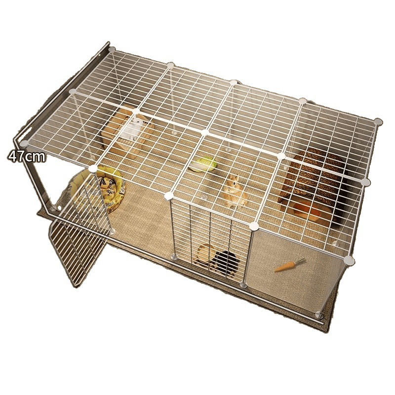 荷兰猪笼子新式家用大号室内专用豚鼠兔子窝别墅房子宠物柜笼围栏|undefined