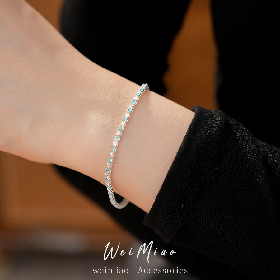 Pulsera de hebilla rectangular de piedra de silicio ligera de lujo nicho de alta sensación pulsera simple temperamento elegante alta sensación joyería
