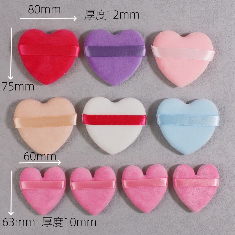 Esponja de Maquillaje de Doble Cara de Terciopelo para Polvo Facial