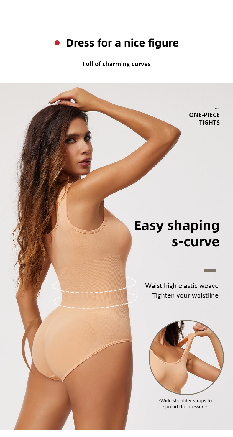 Postpartum & Everyday Shapewear Bodysuit - Seamless Tummy Control, Butt Lift & Bust Support With Breathable Nylon (XS-5XL, 3 Colors)_voghion.com
