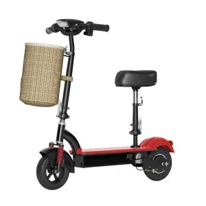 Qatlanan elektrik skuterlər Foldable Ultra-Light Mobility Scooter for - red