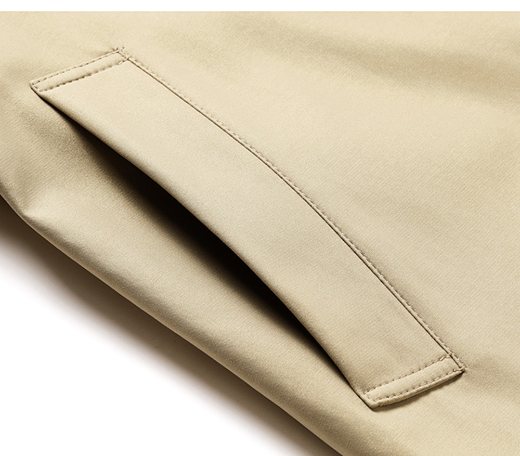 Cappotto, Giacca, Business maschile giovane, Moda, Tempo libero, Colori solidi primaverili e autunnali, Abbigliamento maschile alla moda di media lunghezza, 8 colori_voghion.com