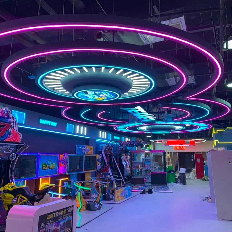 lámparas de barra de empalme gimnasio LED lámparas de oficina juegos sala de exposiciones de deportes electrónicos centro comercial supermercado lámparas de barra comerciales