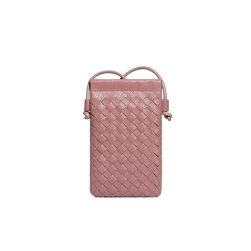 Factory Direct Sale Tall Phone Small Square Fashion Hand-woven Bag Mini Cute Solid Color Shoulder Crossbody Bag