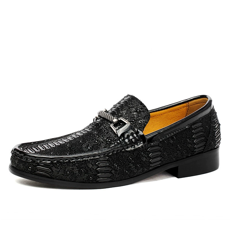 2393 Мужская и женская обувь, деловая повседневная обувь, на весну и лето, маленькие кожаные туфли без шнуровки с низким верхним слоем из воловьей кожи