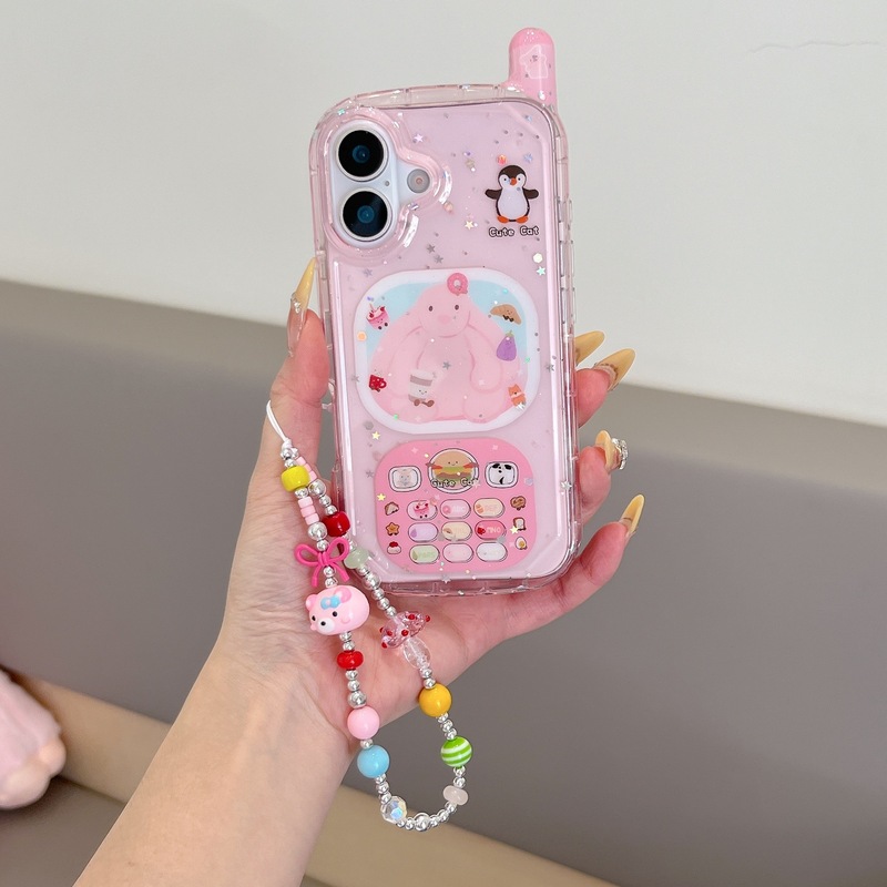 大哥大甜品兔子企鹅适用iPhone17苹果16ProMax手机壳15少女心新款|undefined
