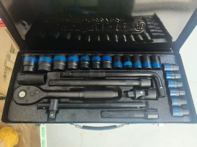 Cross-Border Blue Ribbon 24-Piece: Mühərrik tənzimləmə alətləri - 24-piece-set-of-black-phosphated-l-rods