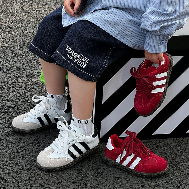 Boys' Moral Training Shoes 2025 Autum New Kidsren's Sports Shoes Girls' Forrest Gump Shoes Casual Student Shoes Trendy Style