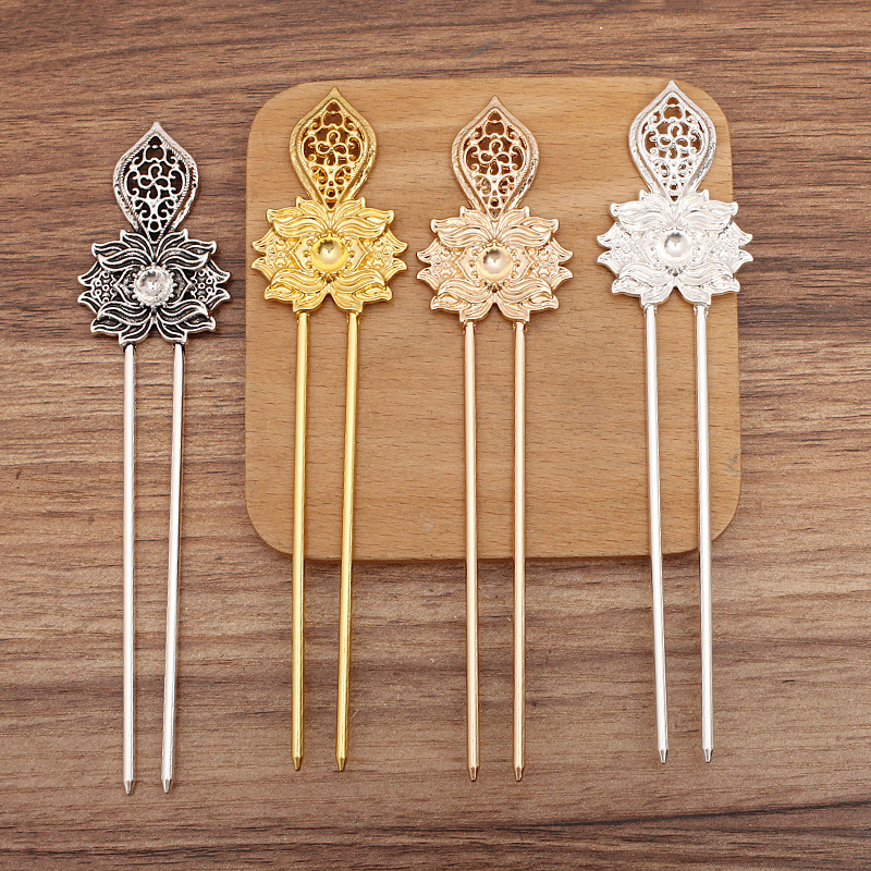 (09829) DIY accessories: Palace-style hairpin material, alloy U-shaped hairpin