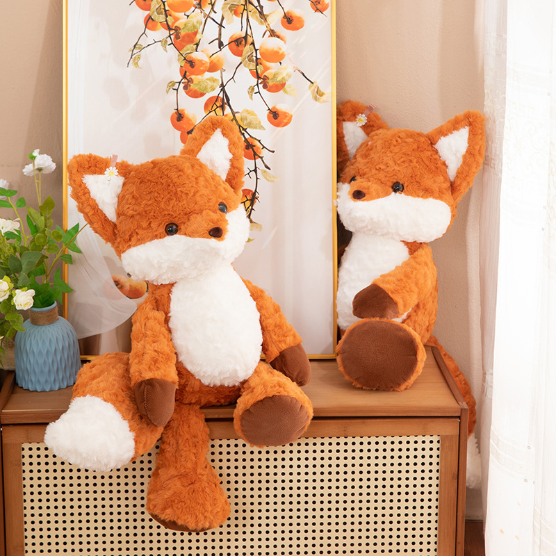 Running Fox Doll, Deva Fox Plush Toy, Sleeping Pillow, Running Series Plush Toys, Foreign Trade Wholesale