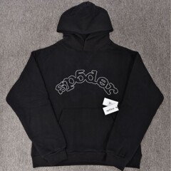 クロスボーダーで人気のSp5derスウェット、ヘビーウェイトフーディー、ハイストリートファッションブランド、ゆったりとしたスポーツウェア、ジャケット、ショートパンツのセット、メンズ