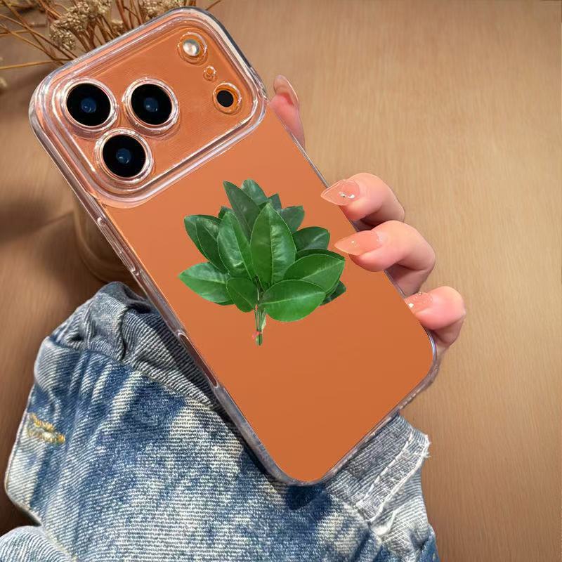 Celebrity Style Grapefruit Leaf Compatible With IPhone 16 Max Xiaomi 15 Pro Huawei P70 Phone Case_voghion.com