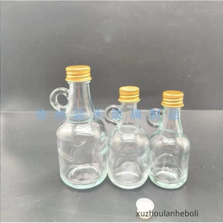 透明50ml加州酒瓶密封分装瓶100ml品鉴小酒瓶玻璃带盖试喝装酒瓶