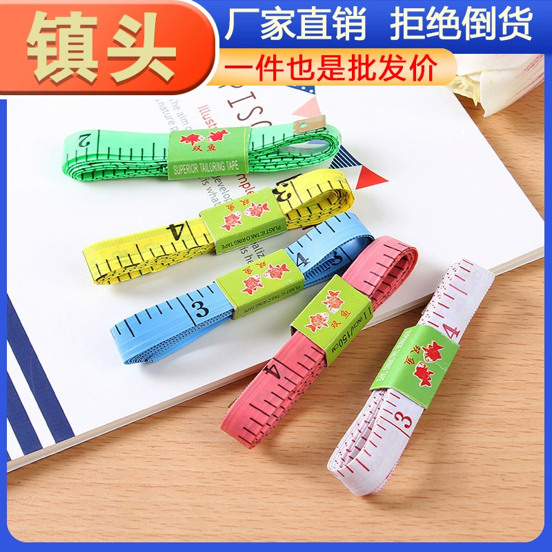 В наличии Измерительный измеритель одежды Трехсторонняя линейка Чистая бизнес-подарок Пластиковая мягкая линейка Измерение бюста Мягкая линейка Талия Линейка Маленькая лента