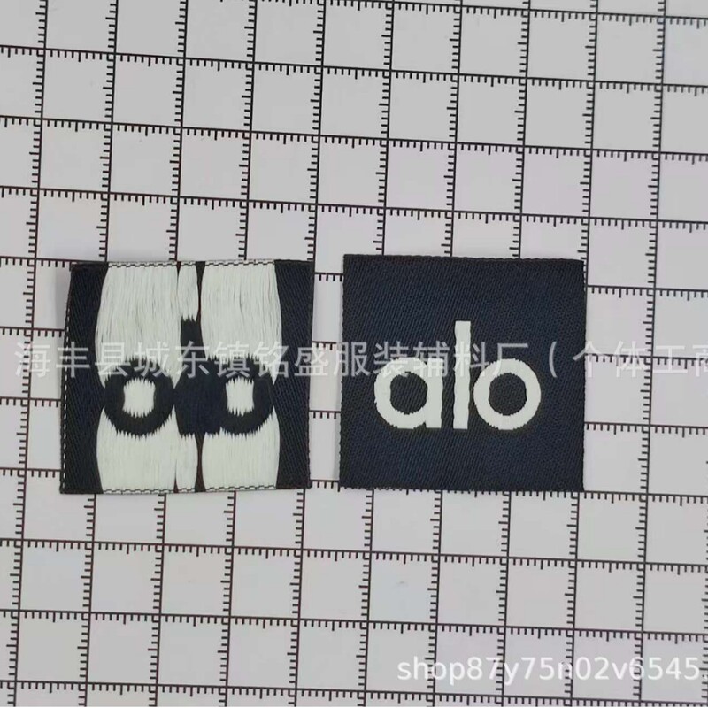 alo织唛标alo布标现货服装辅料可水洗标帽标包包标服饰标潮牌|undefined