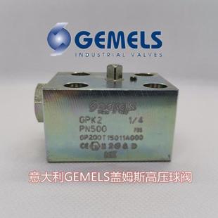Gemels high pressure ball valve GPK2 3/8 PN500 Gems valve plate installation
