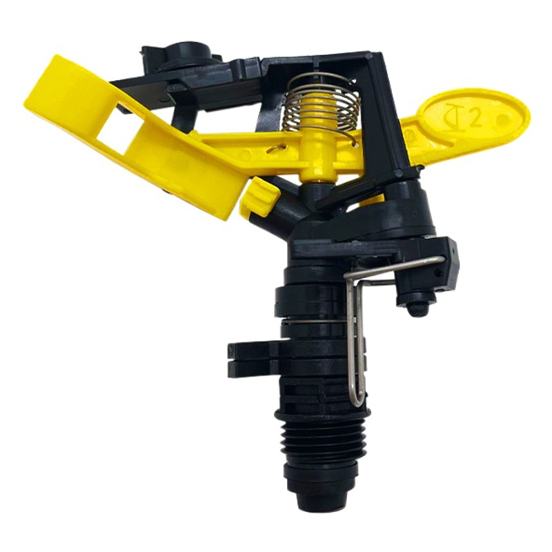 Aspersor de brazo basculante ajustable de plástico 360 grados rociador giratorio automático riego de jardín césped equipo de rociadores automáticos