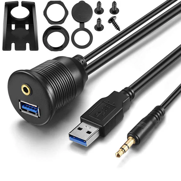 Round USB3.0+3.5