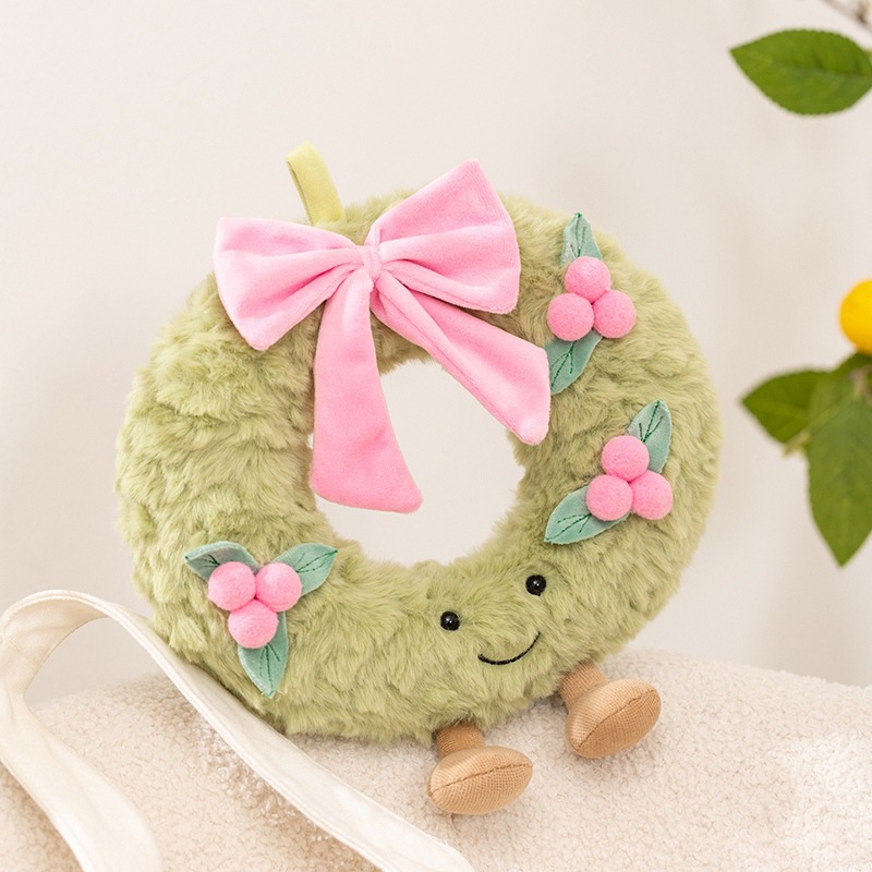Interés transfronterizo dulce guirnaldas muñecas juguetes de peluche muñecas de Navidad luna pequeño colgante decoración de árbol de Navidad mujer