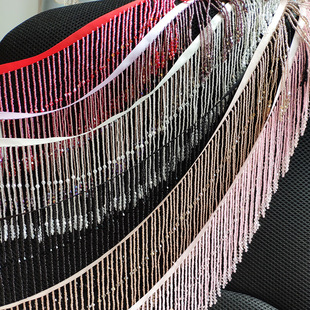 Heavy-duty crystal glass beads 10cm beaded hanging beads lace wedding dress stage dress veil tassel accessories