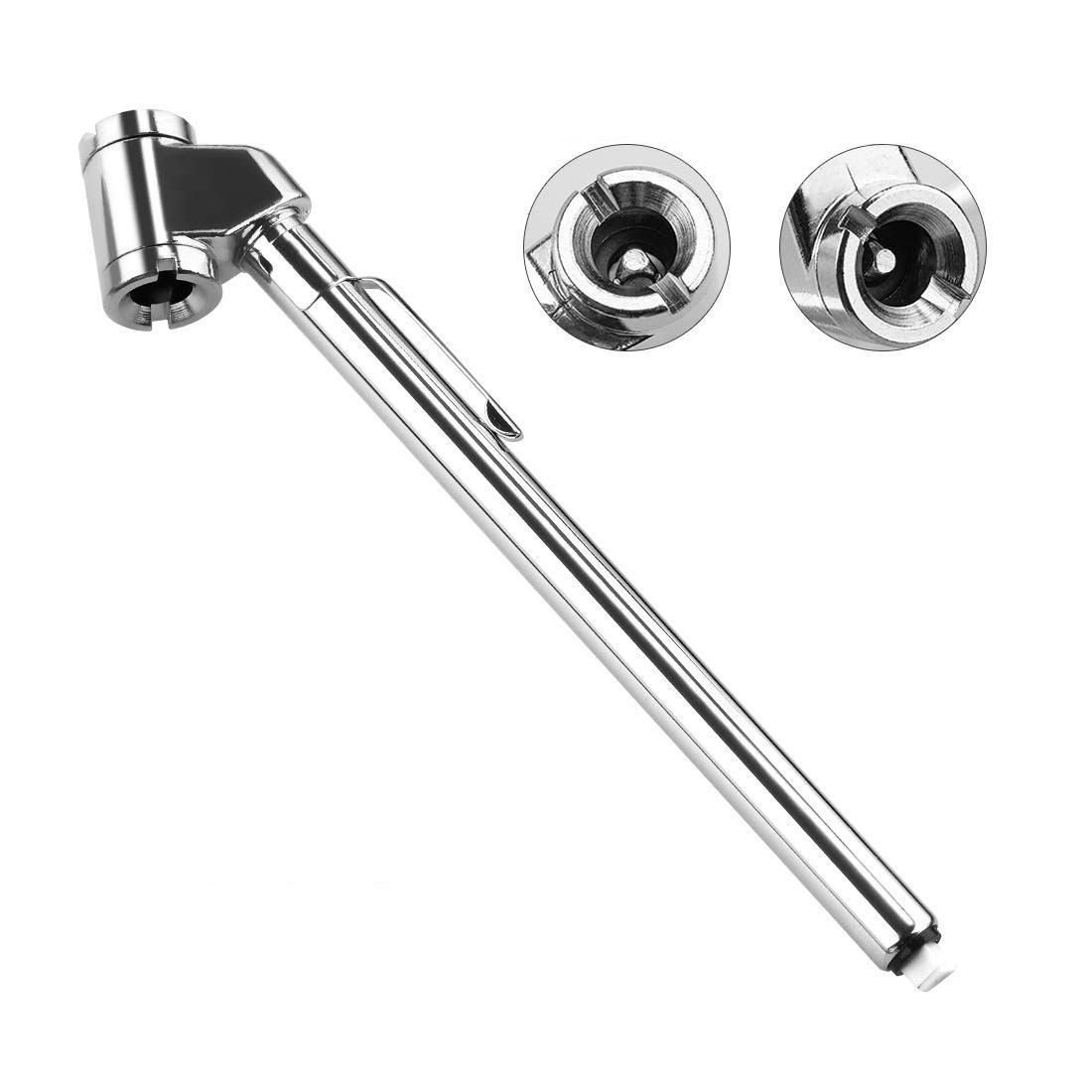 10-120PSI 跨境爆卡车胎压笔便携式测压笔 笔式双头金属轮胎监测