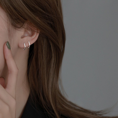 Earrings for women summer  new trendy earrings design niche simple and versatile temperament earrings earrings silver earrings