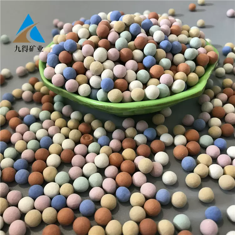 净水滤料用陶瓷球 花洒水过滤麦饭石球 电气石托玛琳球远红外陶球