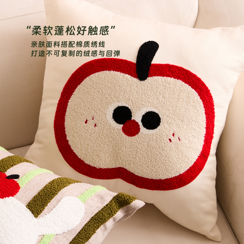 Custom bordado abraza almohada funda dibujos animados lindo dormitorio sala de estar sofá cama cojín ventana flotante almohada de cintura sin núcleo