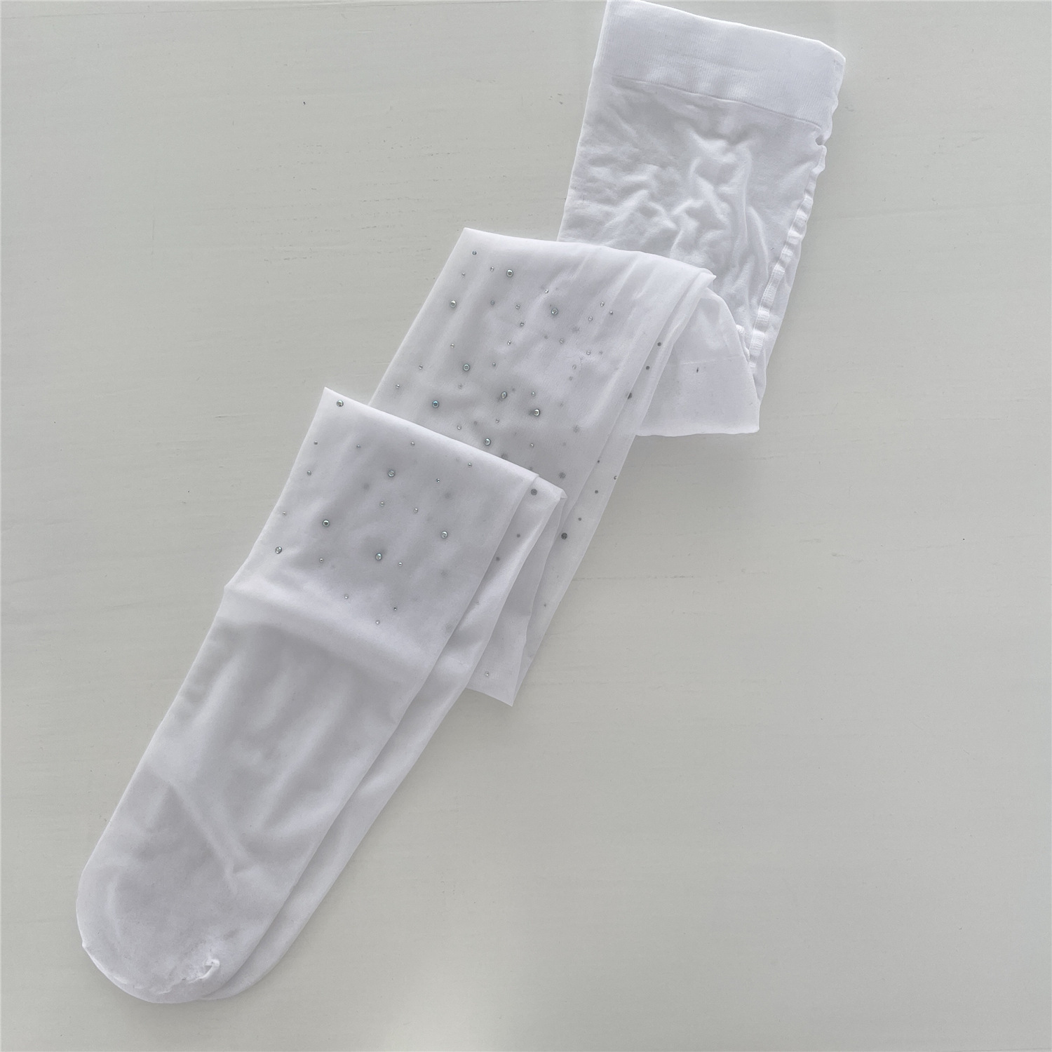 Medias negras con diamantes sexy perforación caliente oscuro Bling fino brillante ins medias negras de moda pantimedias de corte arbitrario de las mujeres