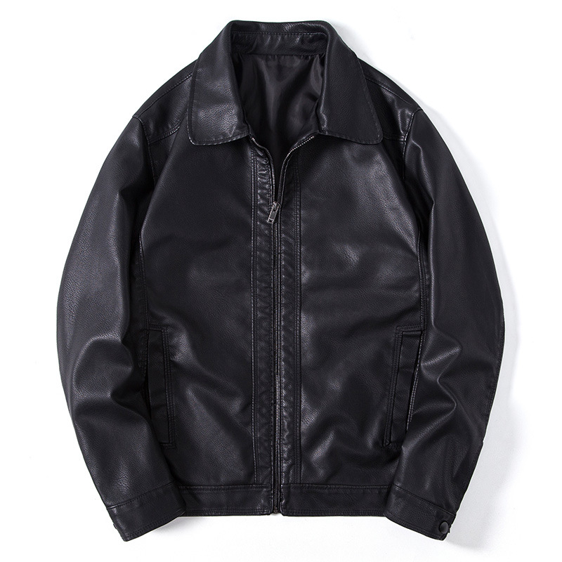 Men's Clothing new men's leather jackets this autumn, cool motorcycle style PU leather jackets, men's stand up collar coat_voghion.com