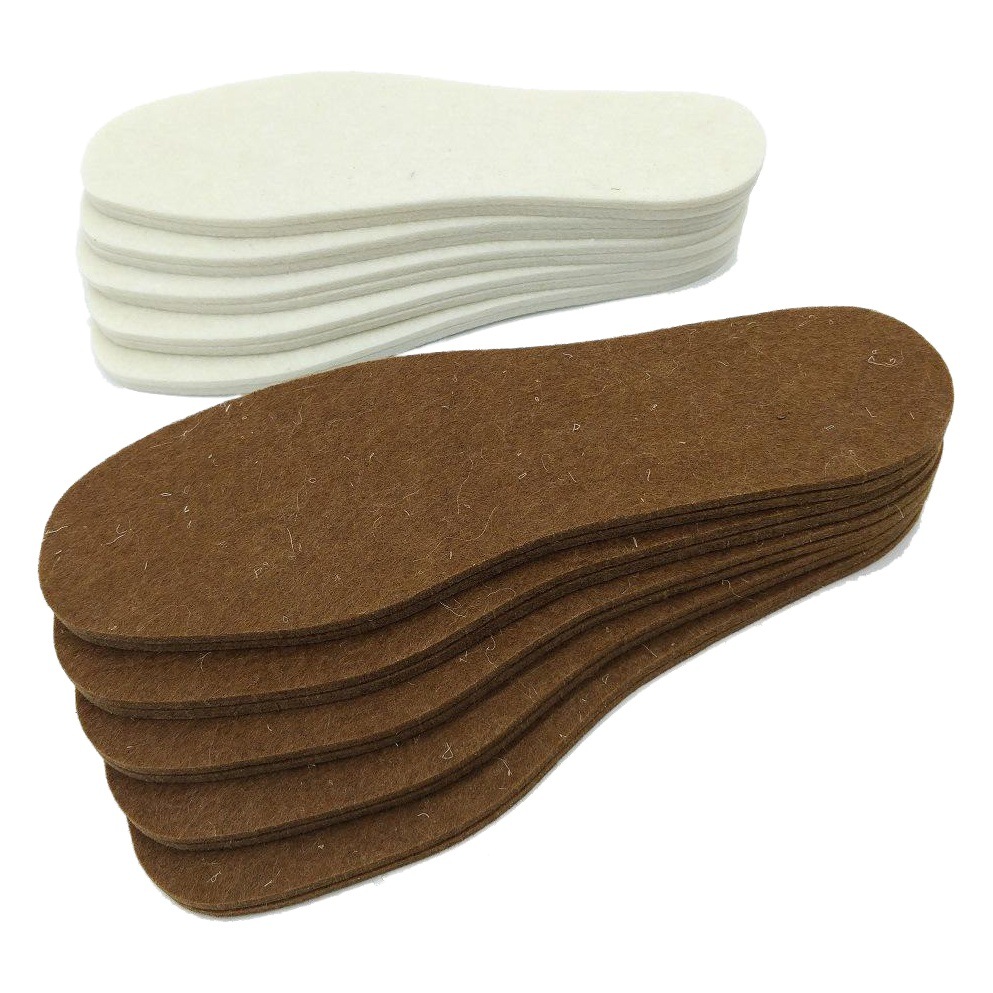 Manufacturer Wholesale Street Stall Camel Hair Insoles Thickened Wool Felt Insoles Warm and Breathable Camel Hair Insoles Winter Products