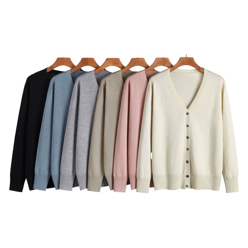 Весна 202, трикотаж с длинными рукавами, однотонный простой элегантный кардиган с женским трикотажем, куртка большого размера 100kg