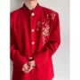 宽松复古西装翠竹男上衣