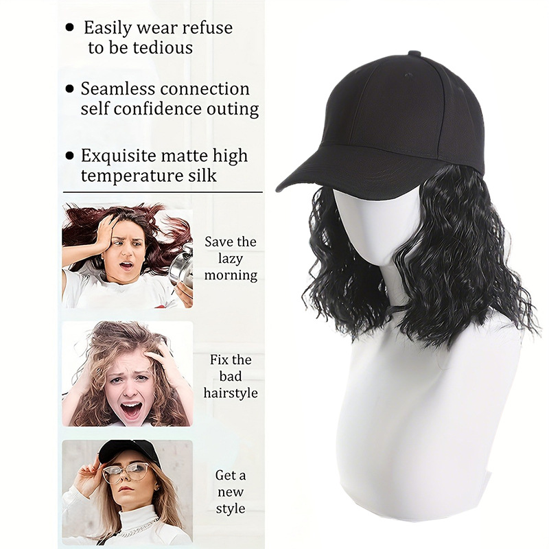 Modische Bobo Stil Kurzhaar Perücke Mit Locken Für Damen_voghion.com