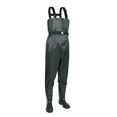 Nylon waders wholesale waterproof men's full-body waders water shoes one-piece leather fork reservoir men's wading clothing