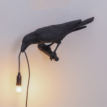 【跨境爆款】Seletti鳥壁燈吉祥鳥壁燈卧室床頭動物造型小鳥壁燈