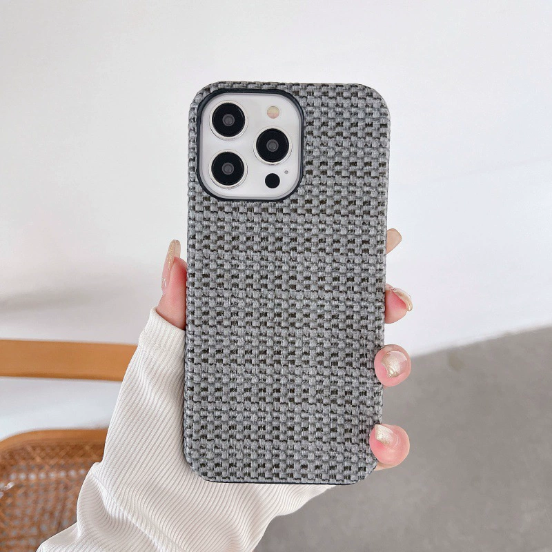 Чехол для телефона Apple iPhone 11–15 совместимый, вязаный «свитер», противоскользящий демисезонный