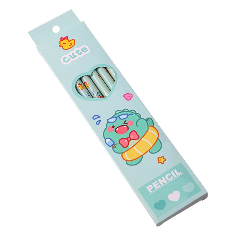 Caja de lápiz 2b de dibujos animados lindo juego de plomo de color de alto valor especial para estudiantes de escuela primaria Pencil HB Pencil Papelería al por mayor