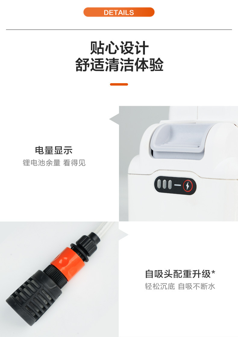 Wireless car washer high pressure water gun household car lithium battery car wash artifact powerful booster portable grab