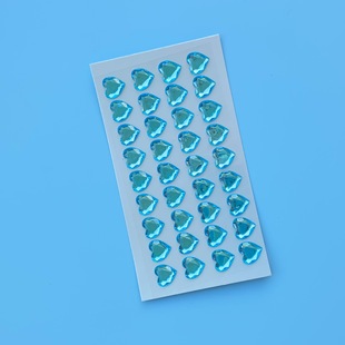 Gem stickers children's crystal diamond cartoon stickers princess girl 3d three-dimensional reward small Sticky Stickers decoration