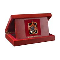 Тибетская культура Henjin Tangka упаковка ручная маленькая деревянная коробка Tangka Wenshu
