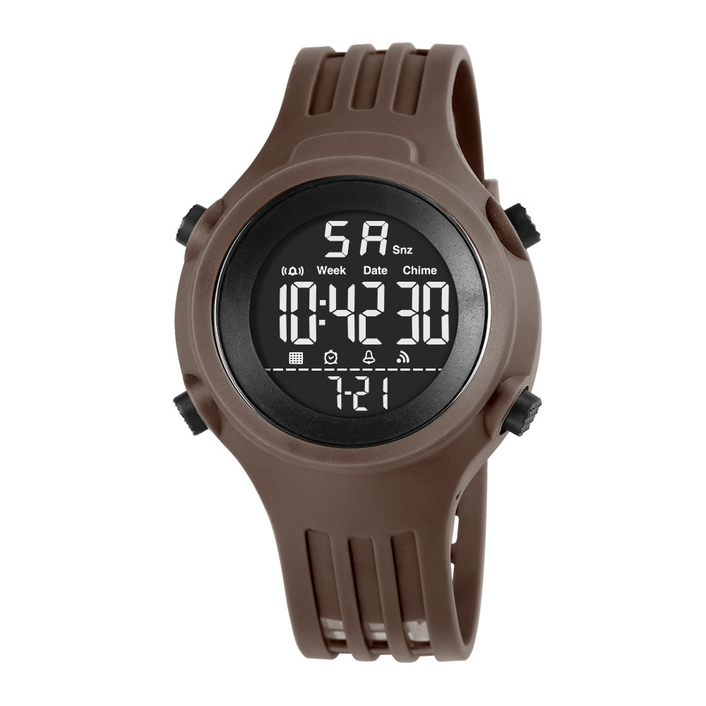 Tendencia de nuevos productos juveniles cronógrafo reloj electrónico estudiantes alarma de deportes al aire libre luz nocturna reloj electrónico al por mayor