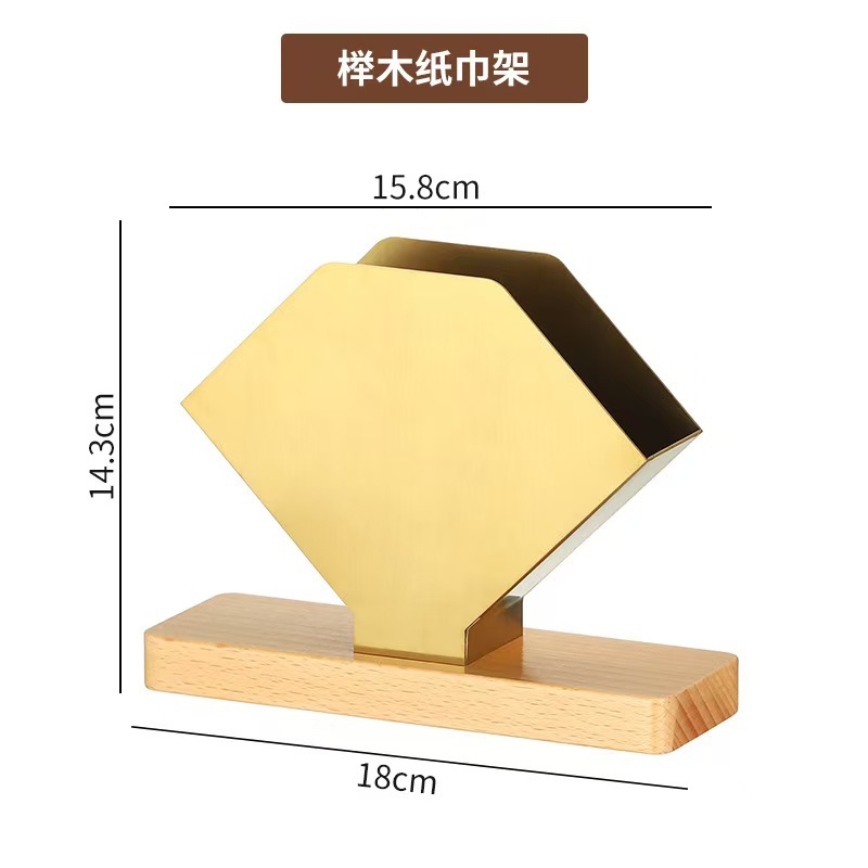 Creativo asiento de toallas de acero inoxidable estante cuadrado restaurante hotel estante de toallas de escritorio simple estante de servilletas asiento de prensa europea