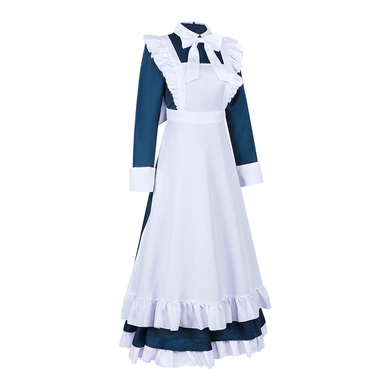 人形机器人cos服格斗家玛丽长款女仆裙咖啡厅女仆装cosplay扮演服|undefined