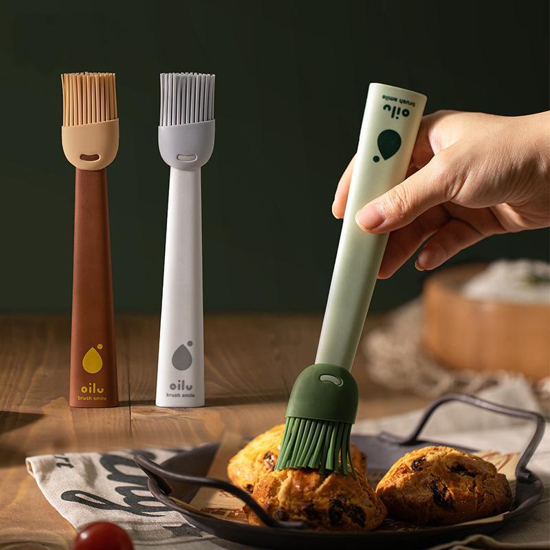 Food Grade Silicone Brush Oil Brush Kitchen Pancake Oil Brush Household High Temperature Resistant Baking Barbecue Oil Brush