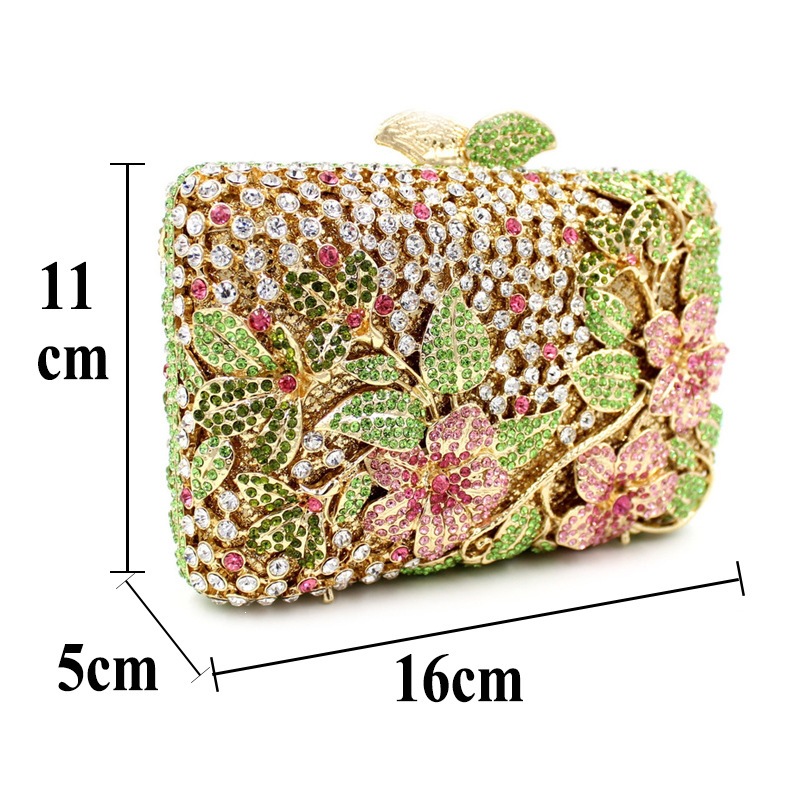 Selección estricta BL005 bolsa de diamante transfronteriza hueco bolsa de cristal de metal bolsa de cena bolsa de diamante bolsa de mano dura