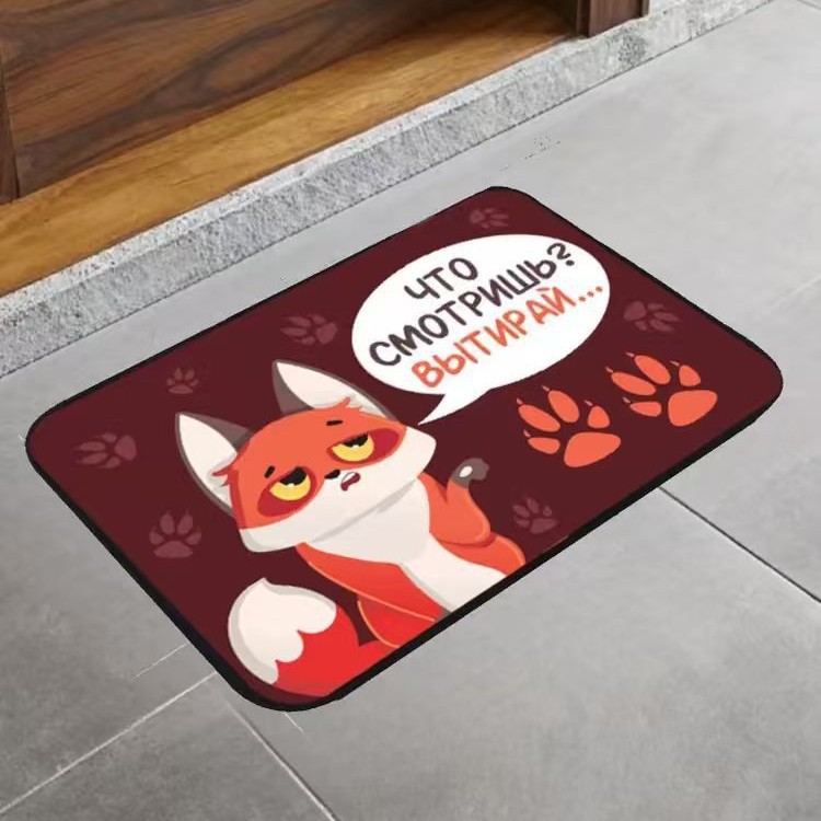 Cartoon Style Non-Slip Dirt-Resistant Diatomaceous Earth Home Bathroom Entrance Water-Absorbing Foot Mat_voghion.com