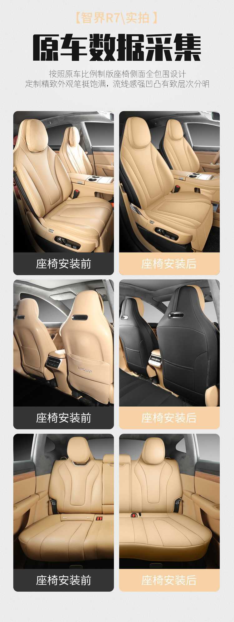 Suitable for the 2026 New Model Zhijie R7, All-Season Universal Full-Coverage Car Seat Cover and Cushion Set